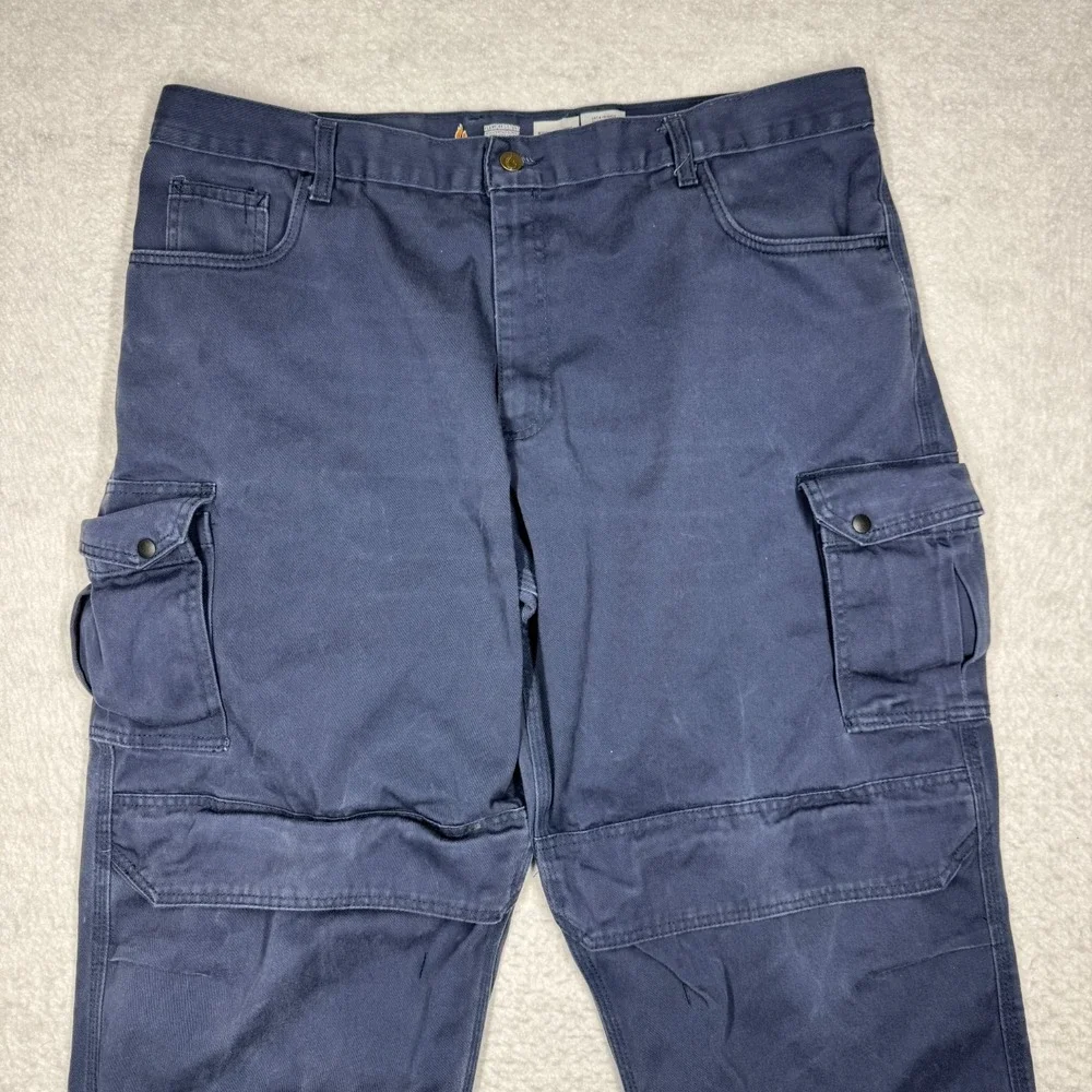 LAPCO FR Cargo Pants Blue Flame‎ Resistant Workwear Moisture Wicking Men's 40x34